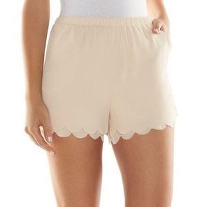 Lauren Conrad cloth scalloped short